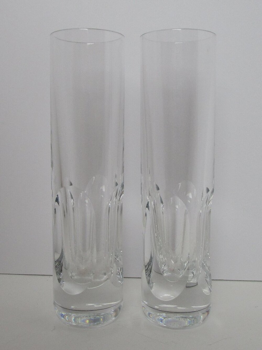 Baccarat crystal bud vases